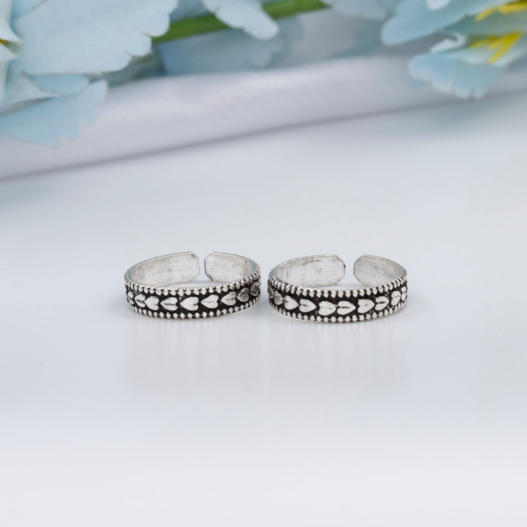 92.5 Oxidised Toe Rings for Women/Daily Wear
