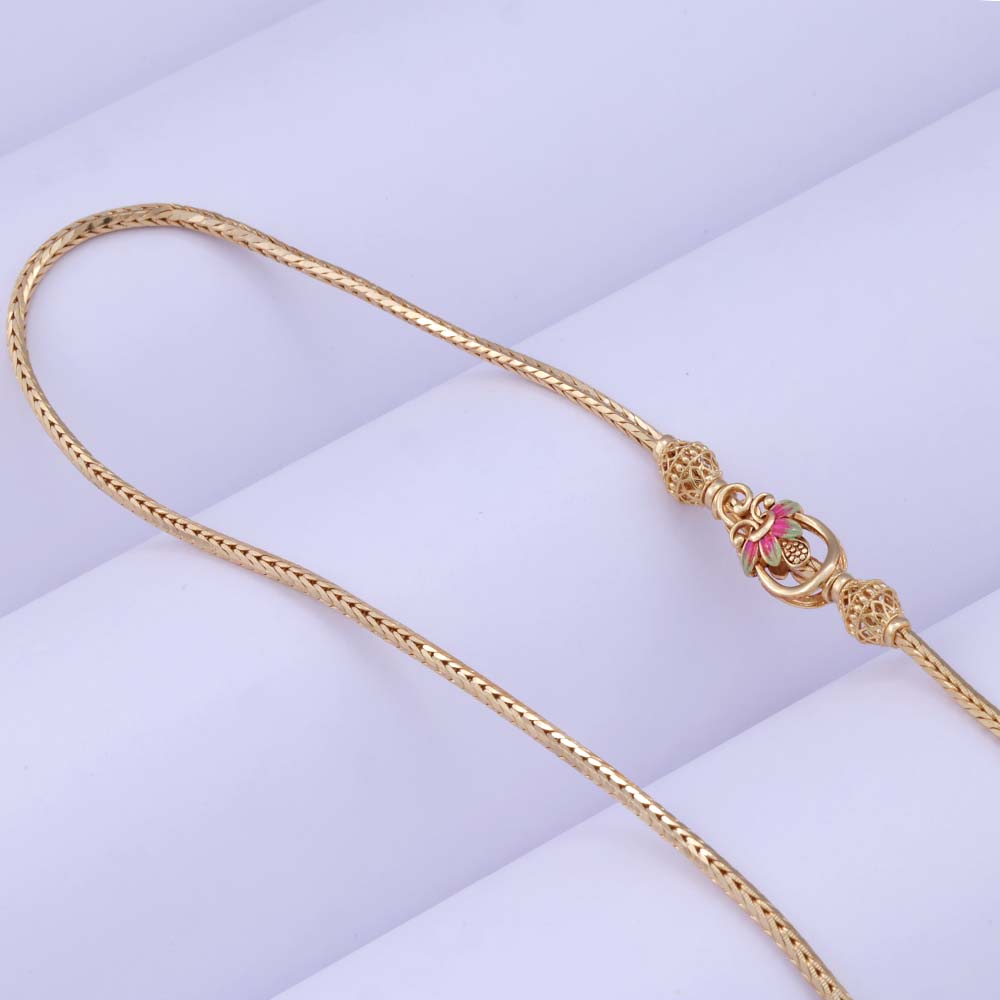 92.5 Silver Gold Plated Mugappu for Chains Styling