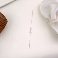 92.5 Silver Rose Gold CZ Bracelet| Minimalist