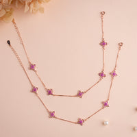 Shop Rose Gold Payal | Elegant Anklet Designs