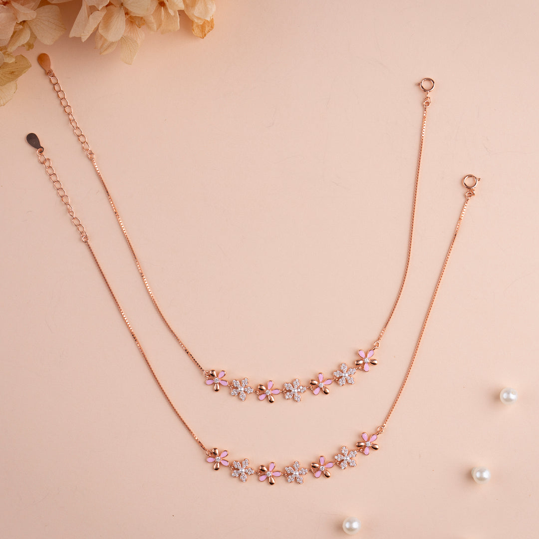 Shop Rose Gold Payal | Genuine 925 Silver