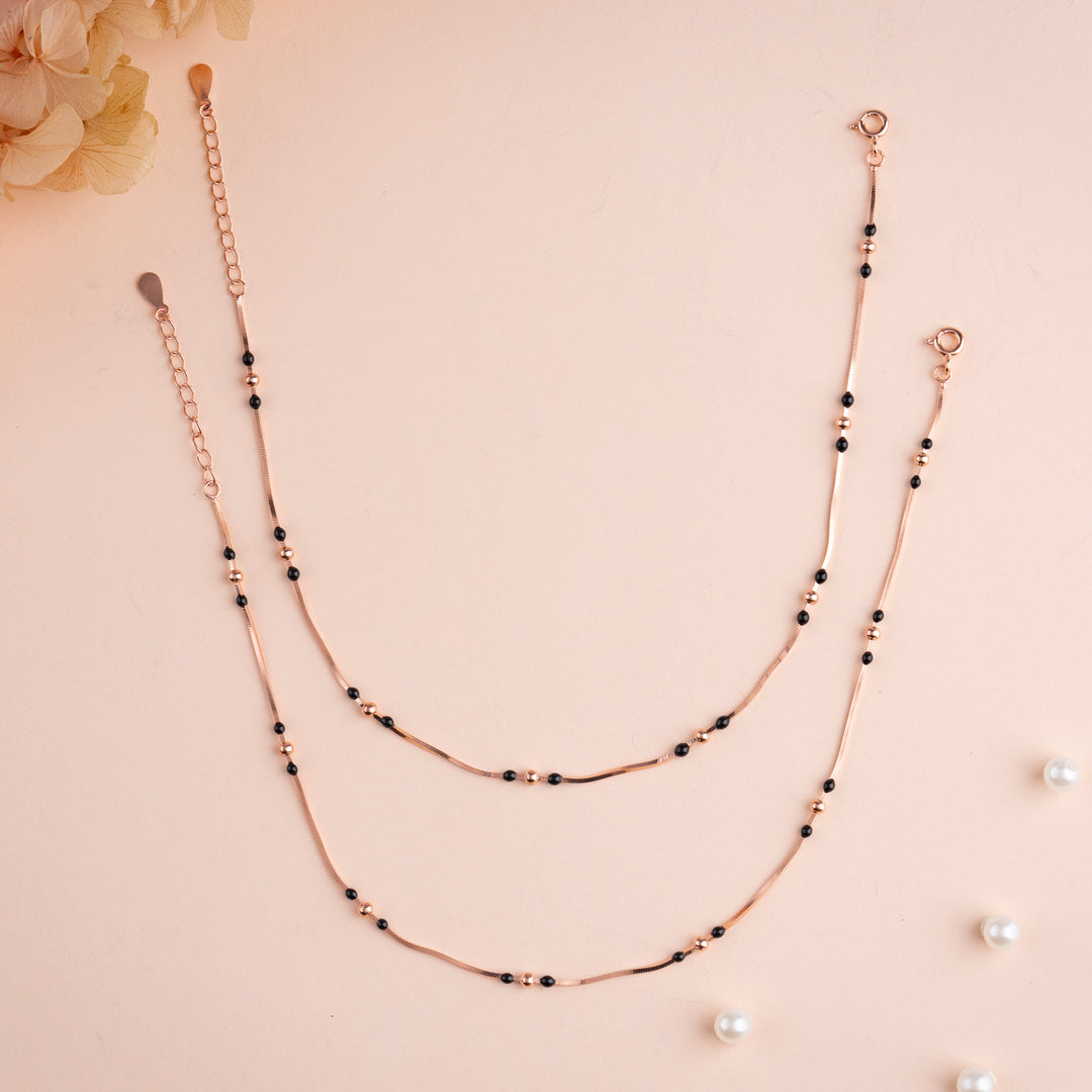 Shop Rose Gold Payal | Premium Silver Anklets