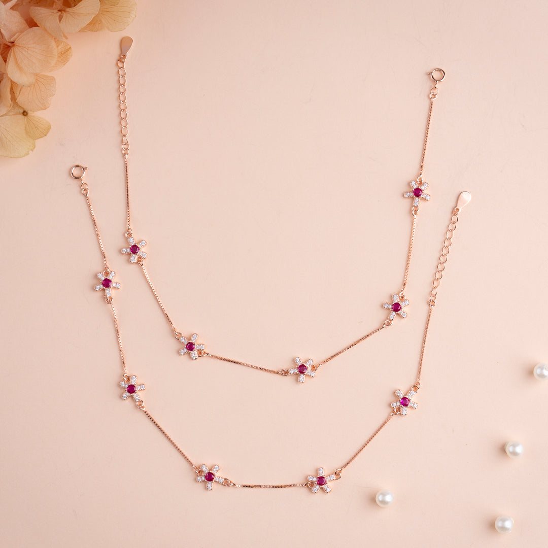 Shop Rose Gold Payal | Festive &amp; Daily Wear