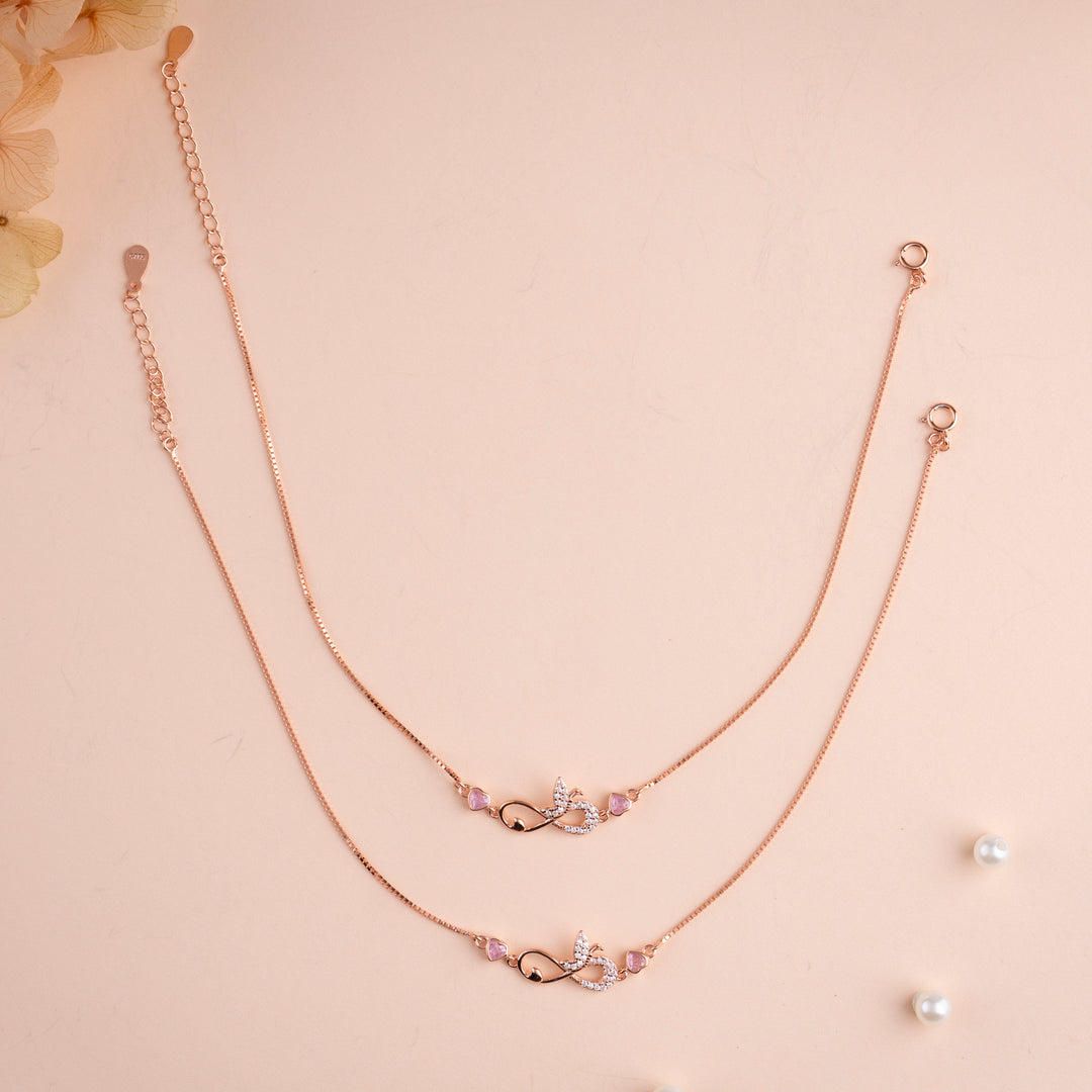 Shop Rose Gold Payal | Modern Payal Styles