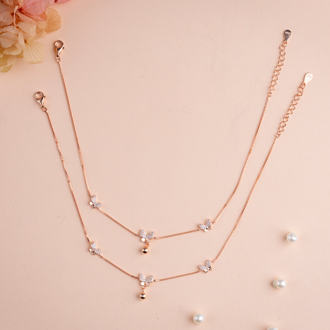 Shop Rose Gold Payal | Wedding &amp; Gift Collection