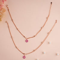 Shop Rose Gold Payal | 925 Anklets for Women