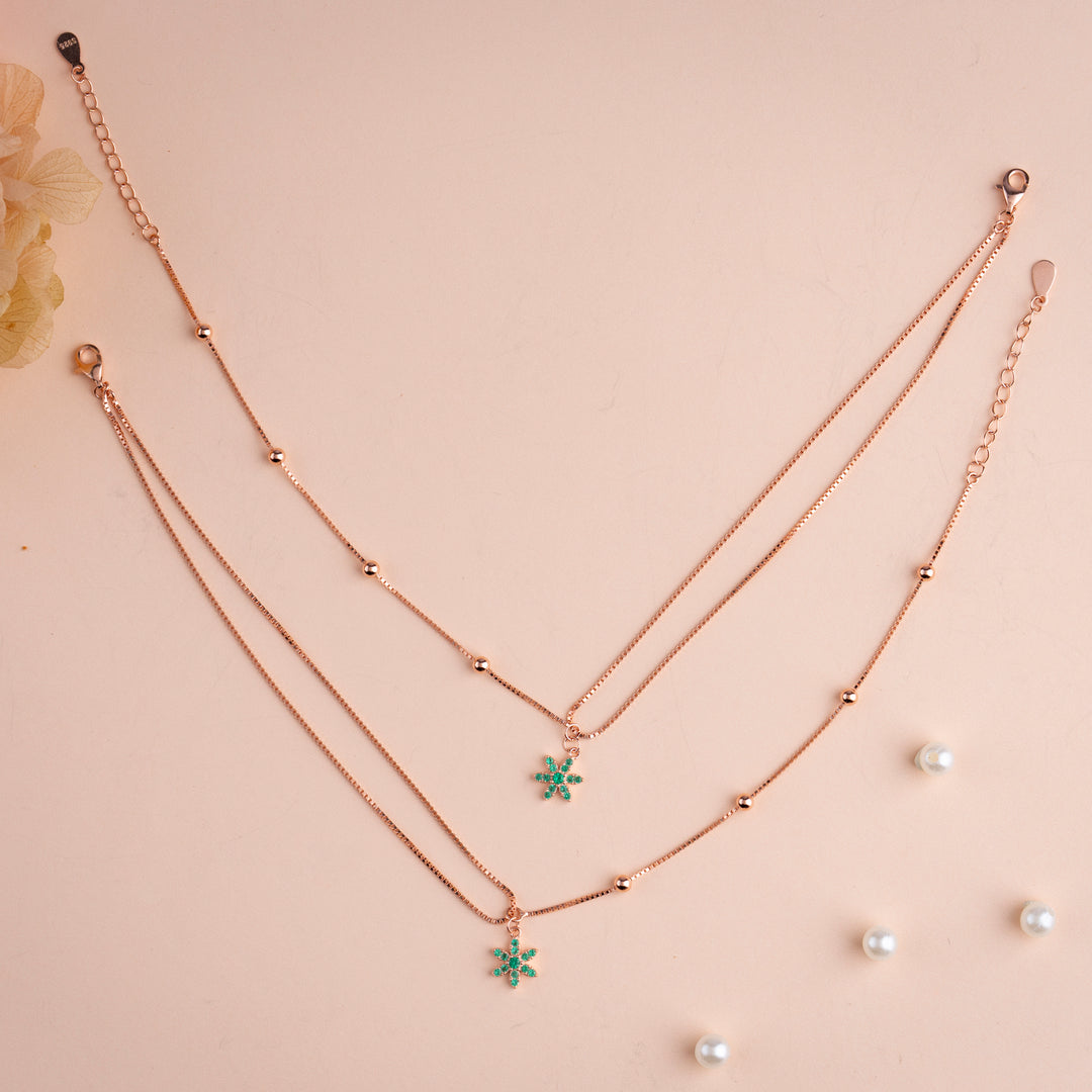 Shop Rose Gold Payal | Silver Jewellery Online
