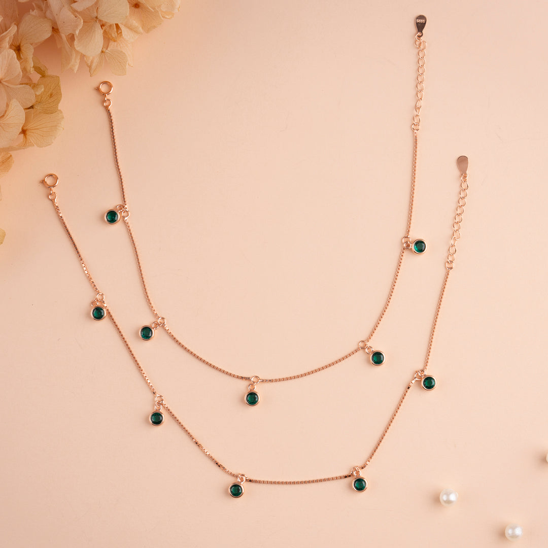 Shop Rose Gold Payal | 925 Silver Payal Designs