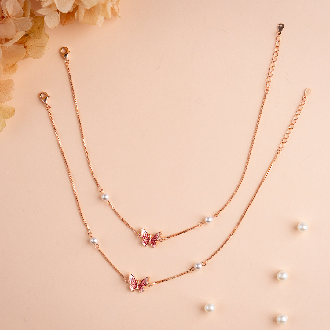 Shop Rose Gold Payal | Daily Wear Payal Designs