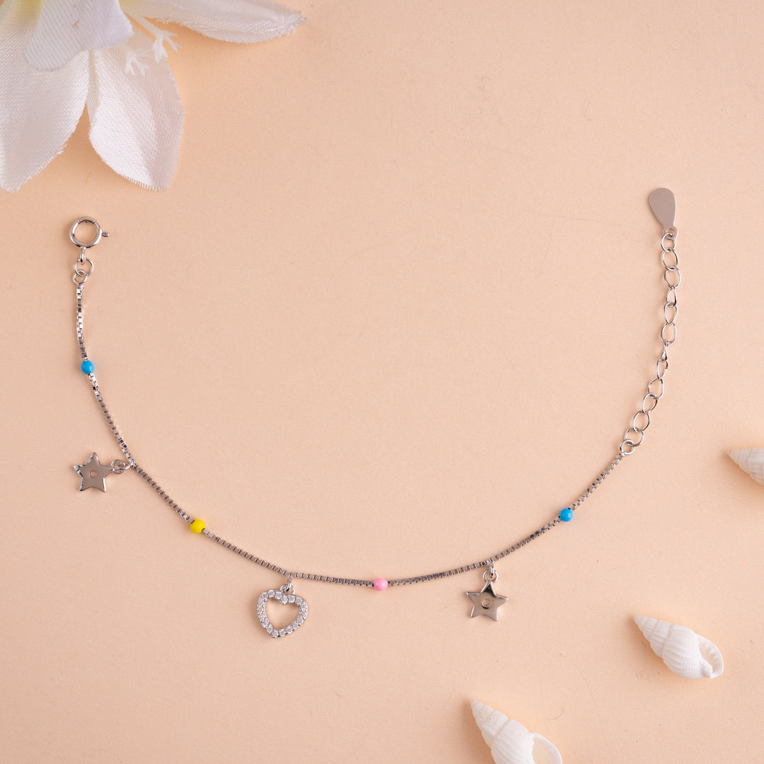 Baby Charms Silver Bracelet for Naming Ceremony