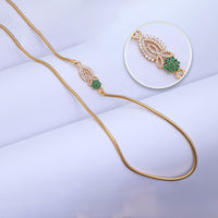 Beautiful Gold Plated Mugappu Chain for Office & Festive Wear