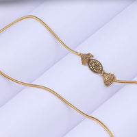 Beautiful Gold Plated Mugappu for Office & Festive Wears