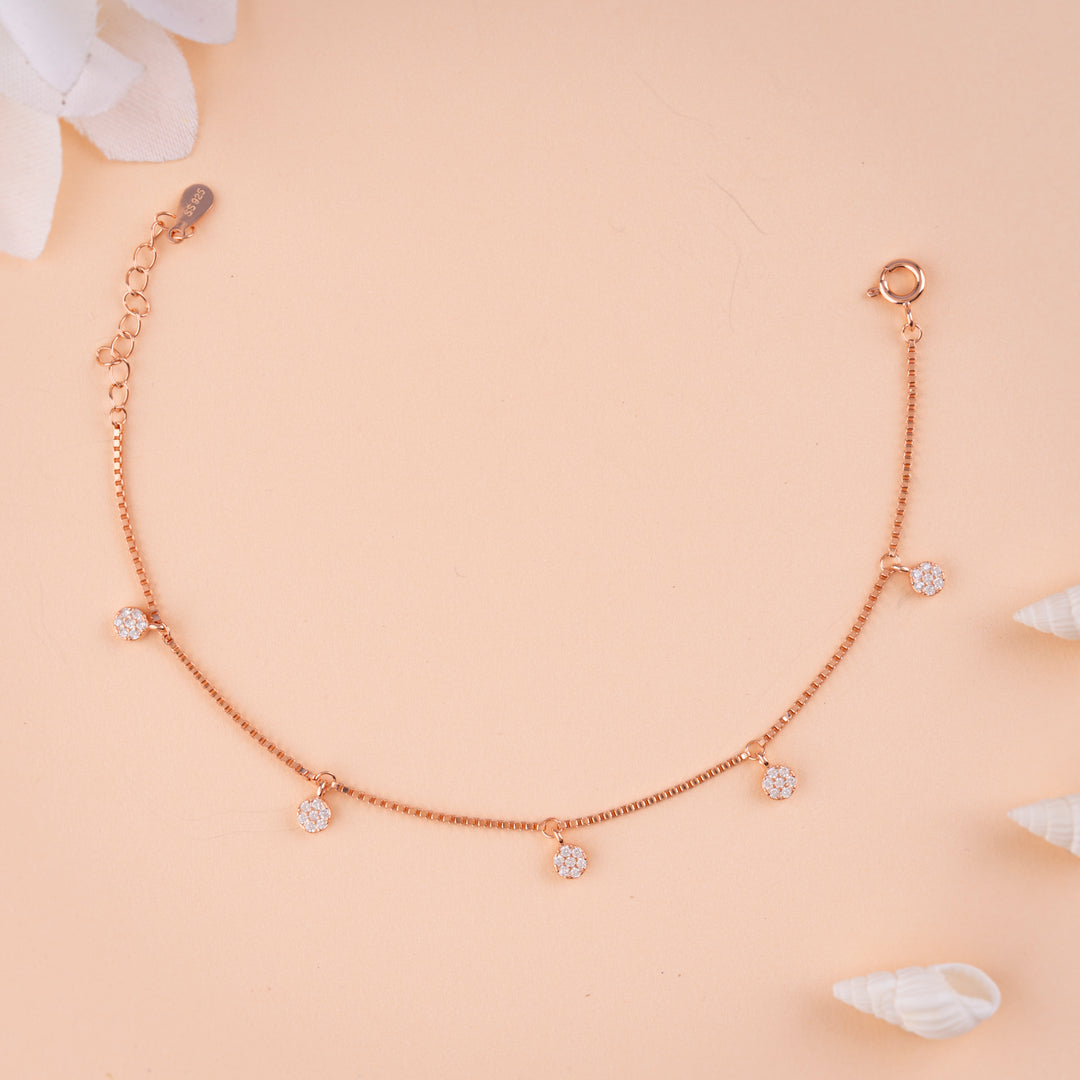 Beautiful Rose Gold CZ Bracelet Design| Daily Wear