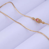 Beautiful Silver Gold Plated Mugappu Chains for Office & Festive Wear