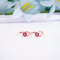 Beautiful Silver Rose Gold CZ Toe Ring