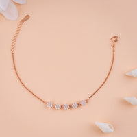 Rose Gold CZ Bracelet for Daily & Festive Wear | Daily Wear