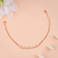 Handcrafted Rose Gold CZ Bracelet Online| Festival Wear