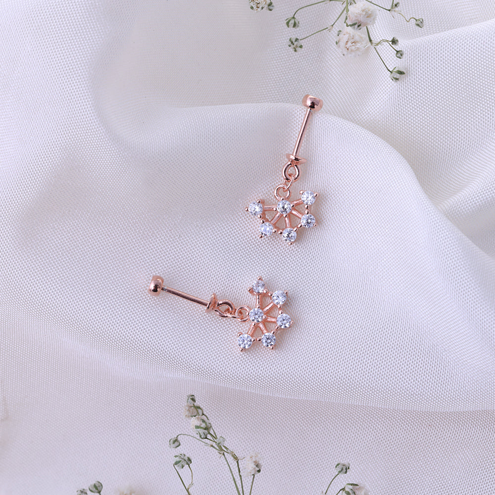Bugadi Koppu Ear Jewellery with CZ Stone