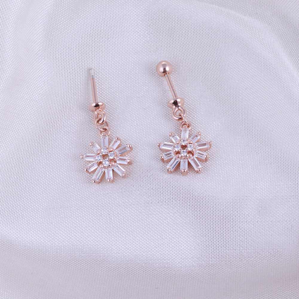 Bugadi Koppu Earrings with CZ Stone