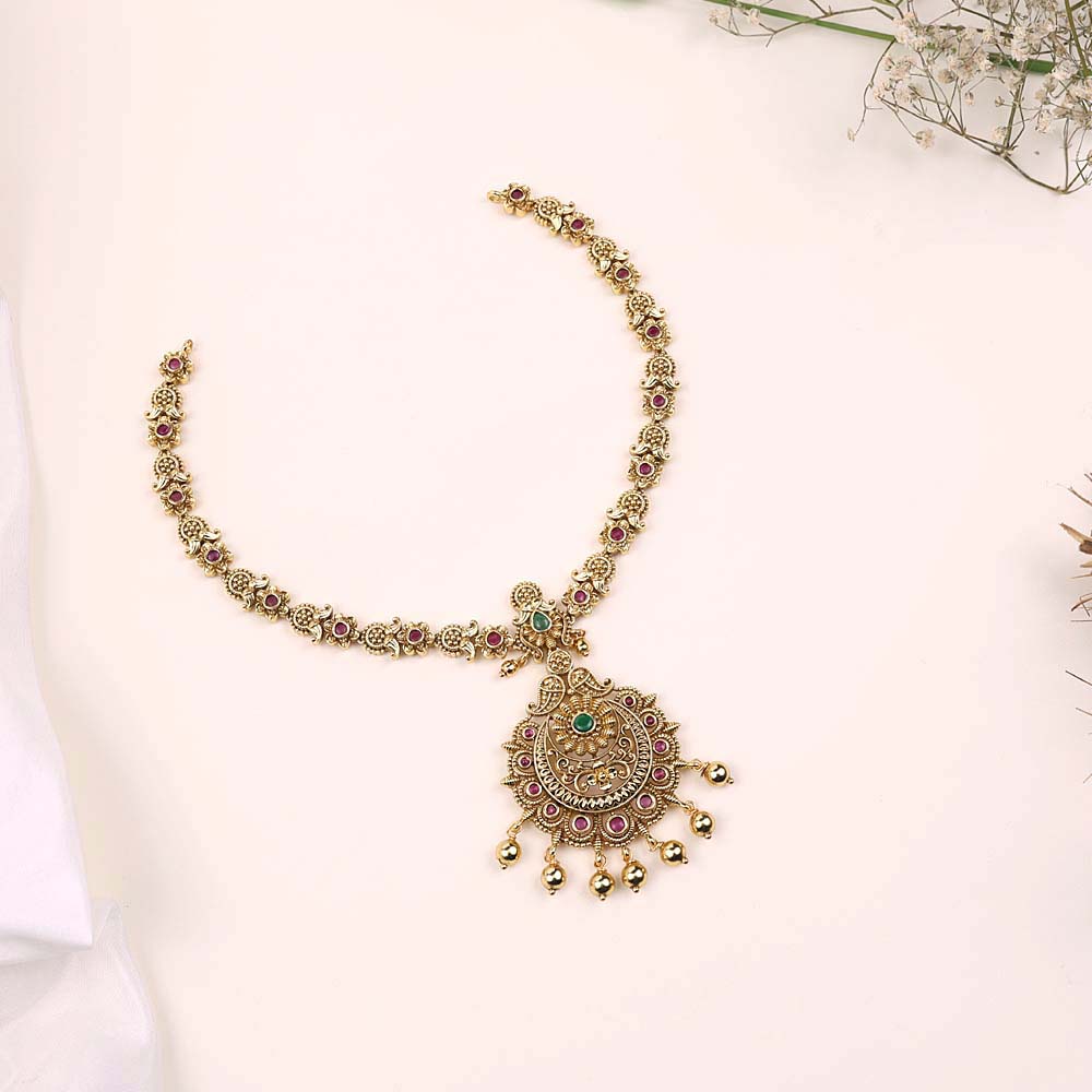 Buy CZ Nagas Necklace Online| Traditional Style
