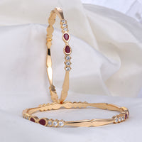Buy Gold Plated Diamond Setting Bangle Online