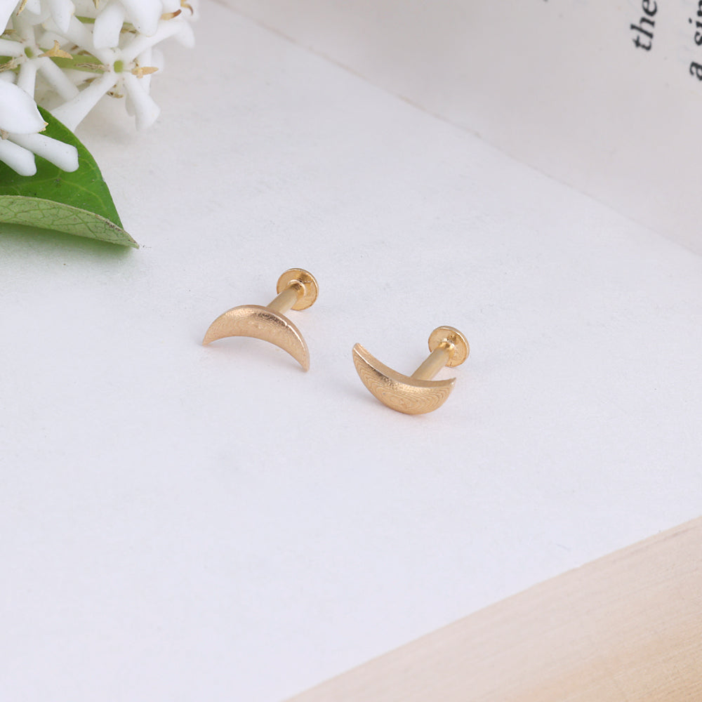 Buy Office Wear Silver Gold Plated Second Stud Earrings