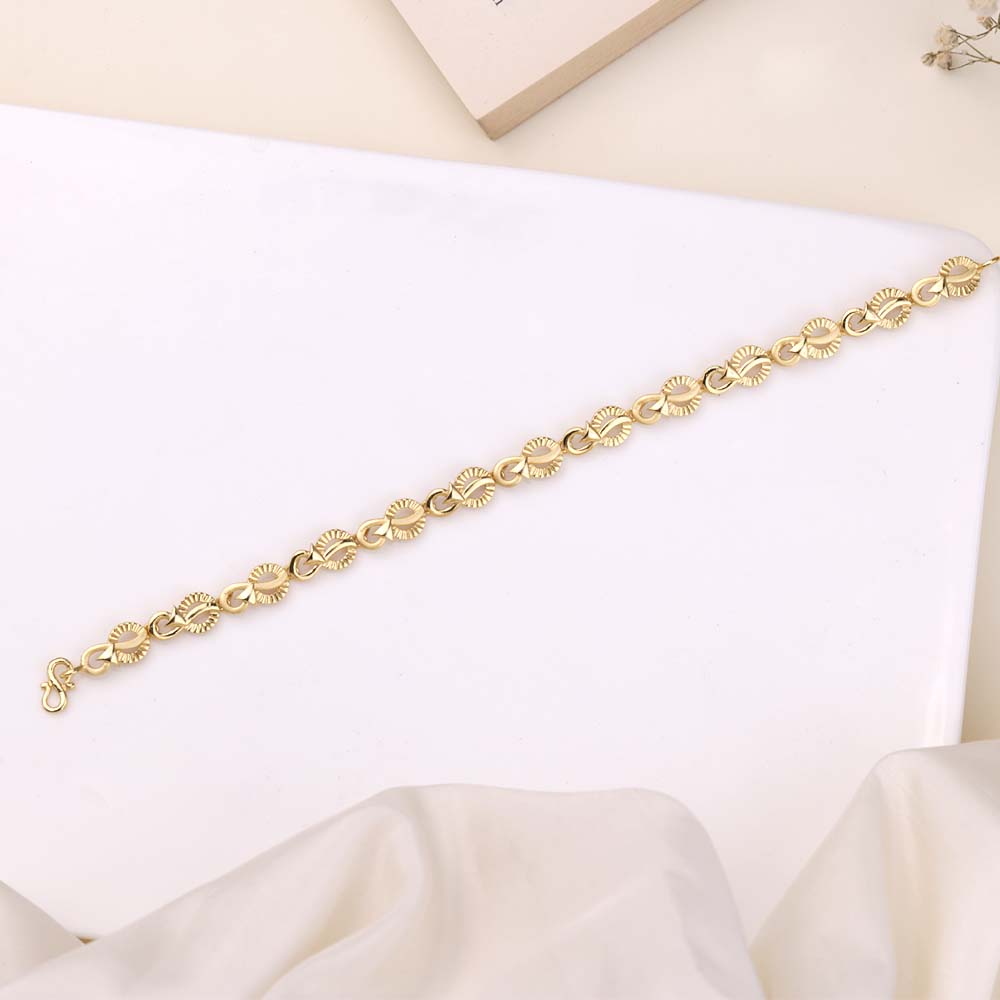 Buy Plain Gold Plated Bracelet Online| Office Wear