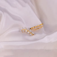CZ Gold Plated Cuff Earrings Online
