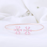 CZ Rose Gold Kada | 92.5 Silver Kada Designs| Office Wear
