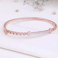 CZ Rose Gold Kada Bracelet with festive | Women Jewellery