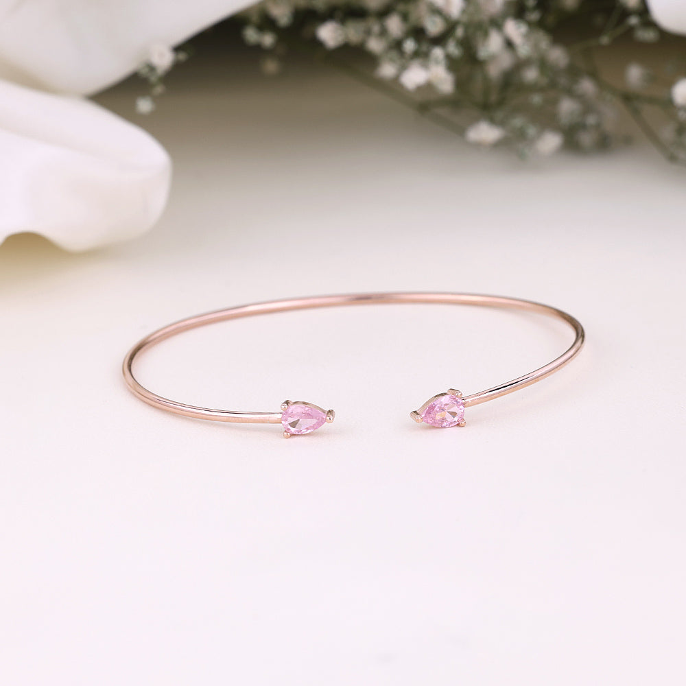 CZ Rose Gold Kada | Chaneira Jewels| Daily Wear