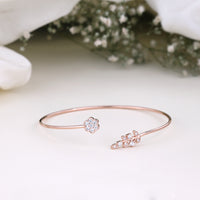 CZ Rose Gold Kada | Daily Wear Women Jewellery| Minimalist