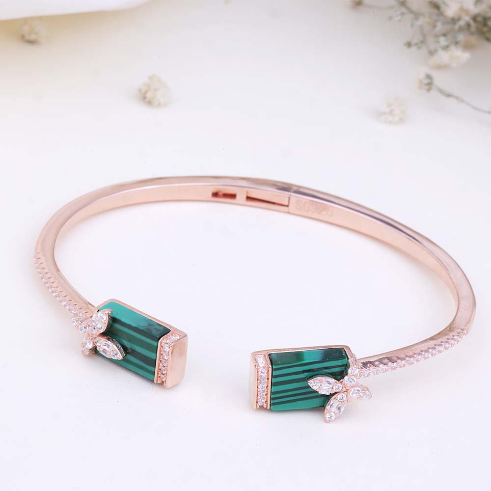CZ Rose Gold Kada Design | Daily Wear Women Jewellery