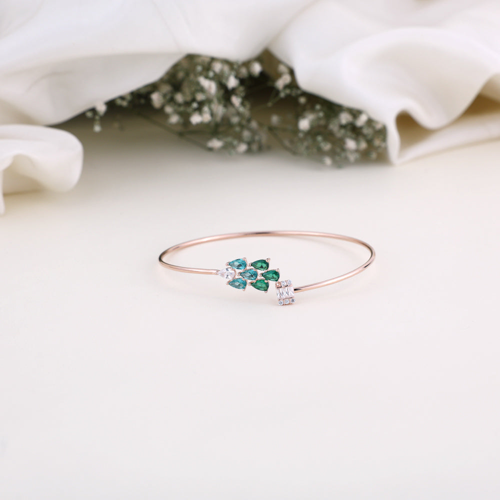 CZ Rose Gold Kada Design | Stylish Bracelet Kada