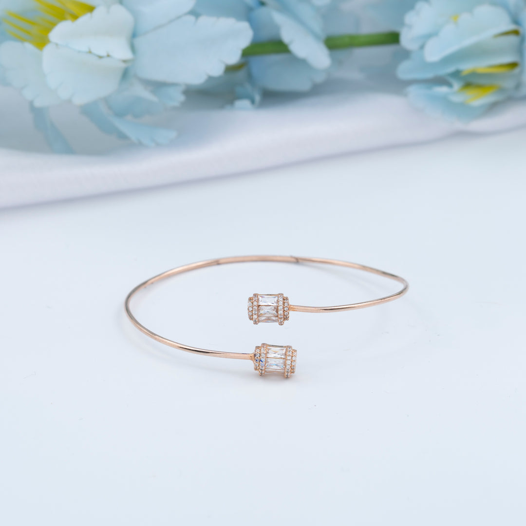 CZ Rose Gold Kada | Elegant Kada for Women| Classic