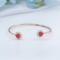 CZ Rose Gold Kada | Festive Kada Collection
