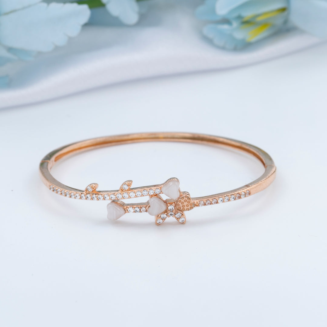 CZ Rose Gold Kada | Stylish Bracelet Kada
