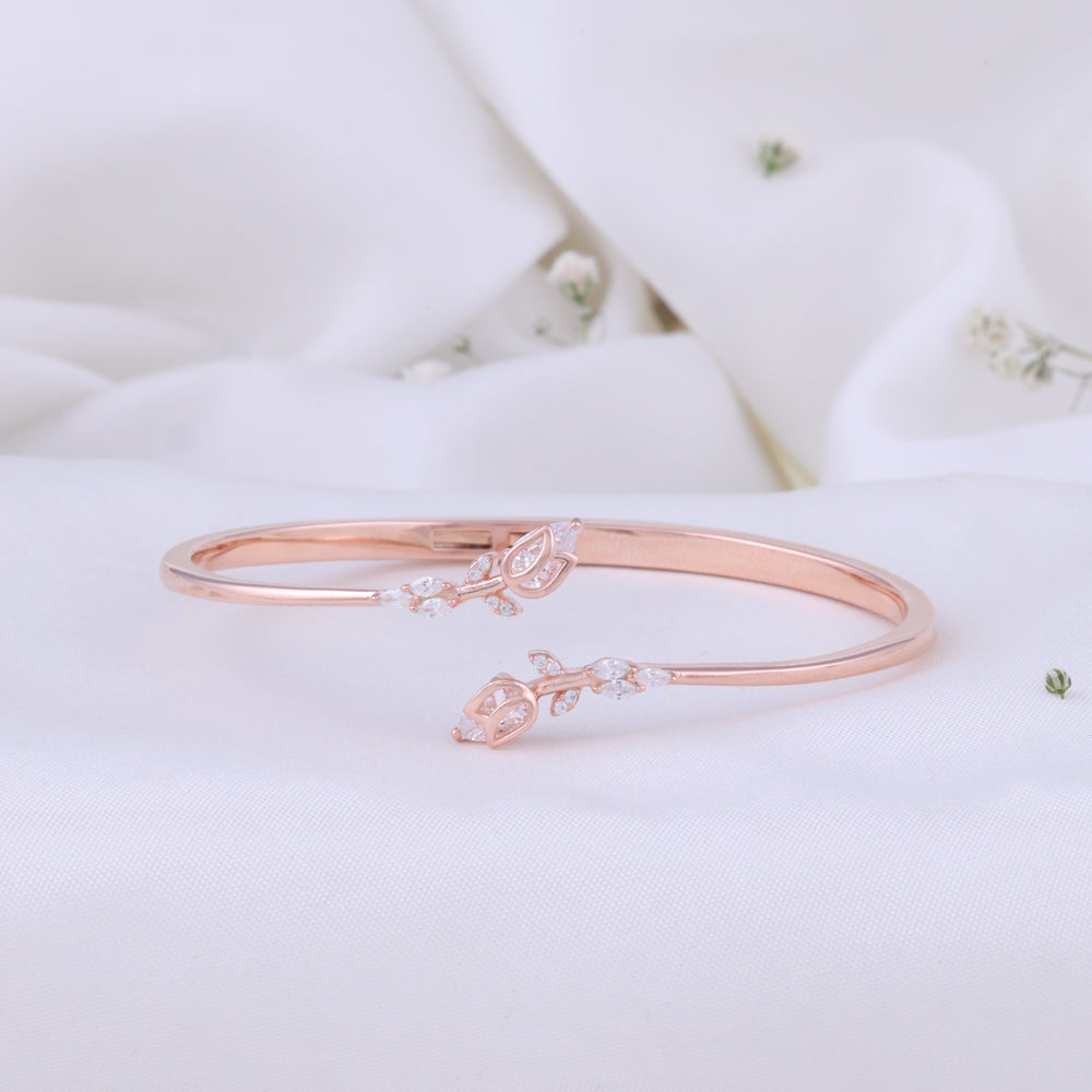CZ Rose Gold Kada | Stylish Kada Design