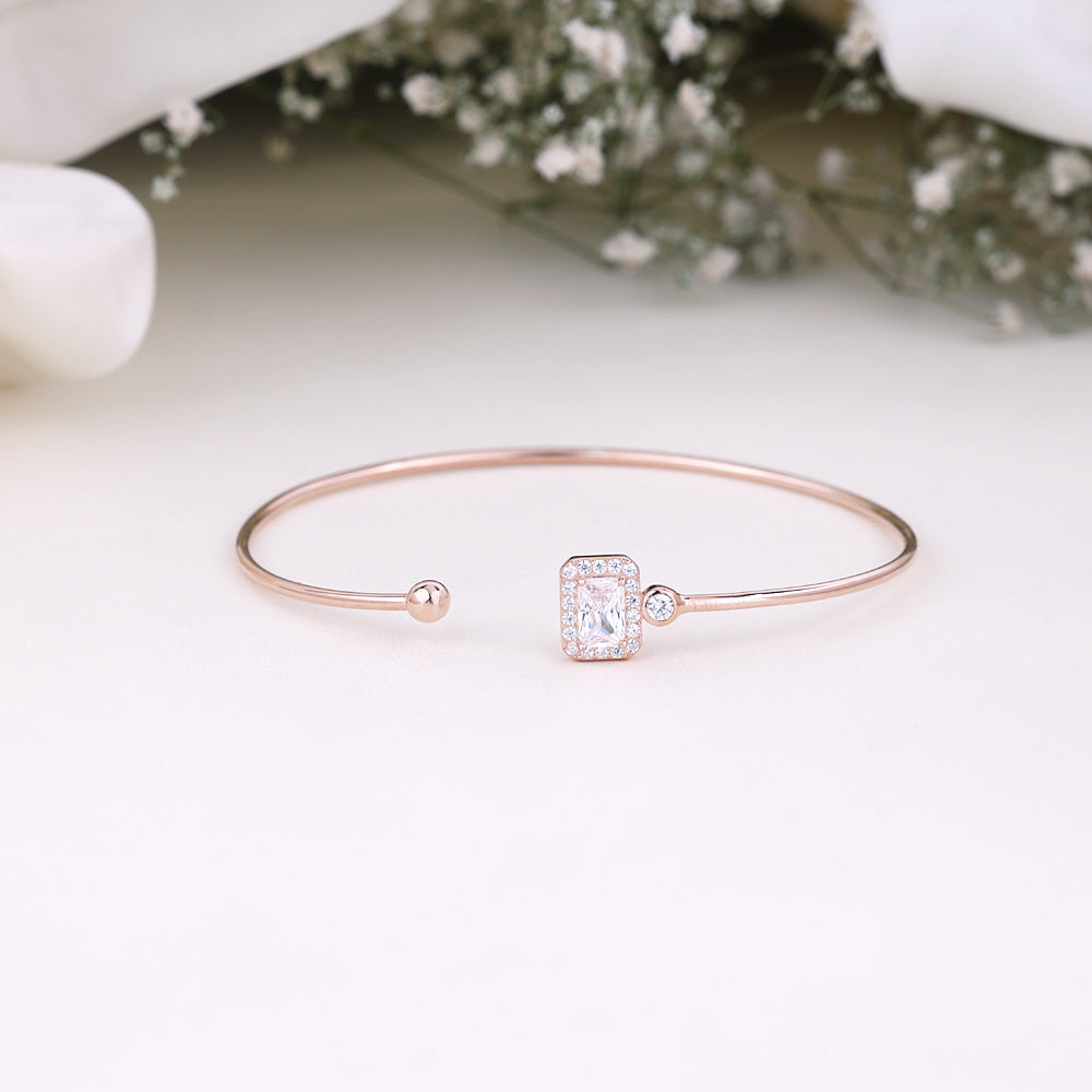 CZ Rose Gold Kada for Daily and Festive Wear