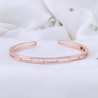 CZ Rose Gold Kada for Festive Styling | Chaneira Jewels| Traditional
