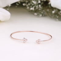 CZ Rose Gold Kada for Women | 92.5 Silver|Daily Wear