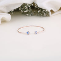 CZ Rose Gold Kada with CZ stone | Women Jewellery| Minimalist