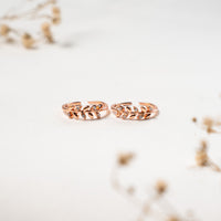 CZ Rose Gold Toe Ring for Ethnic Wear
