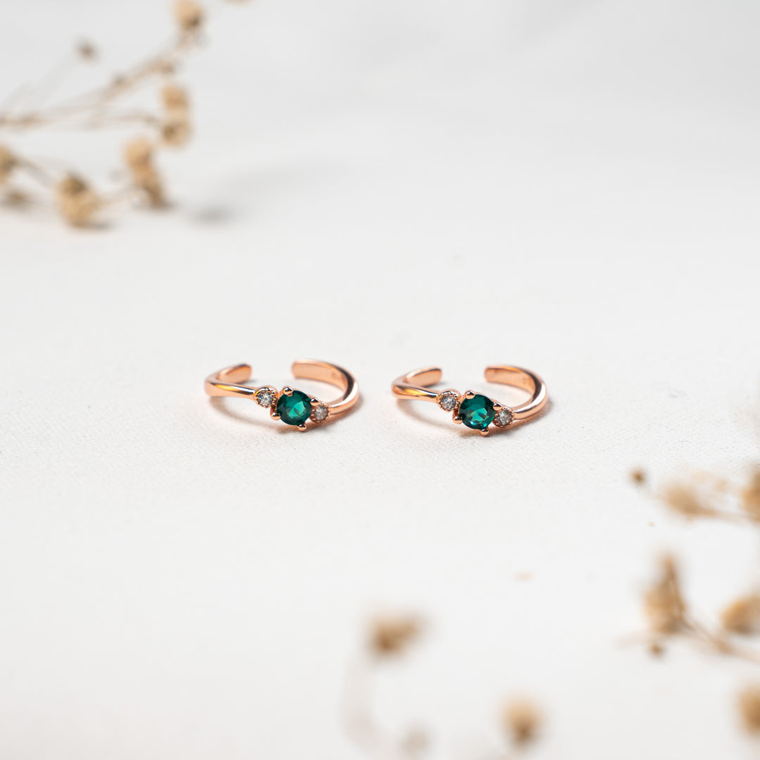CZ Rose Gold Toe Ring for Women| Functional Wear 