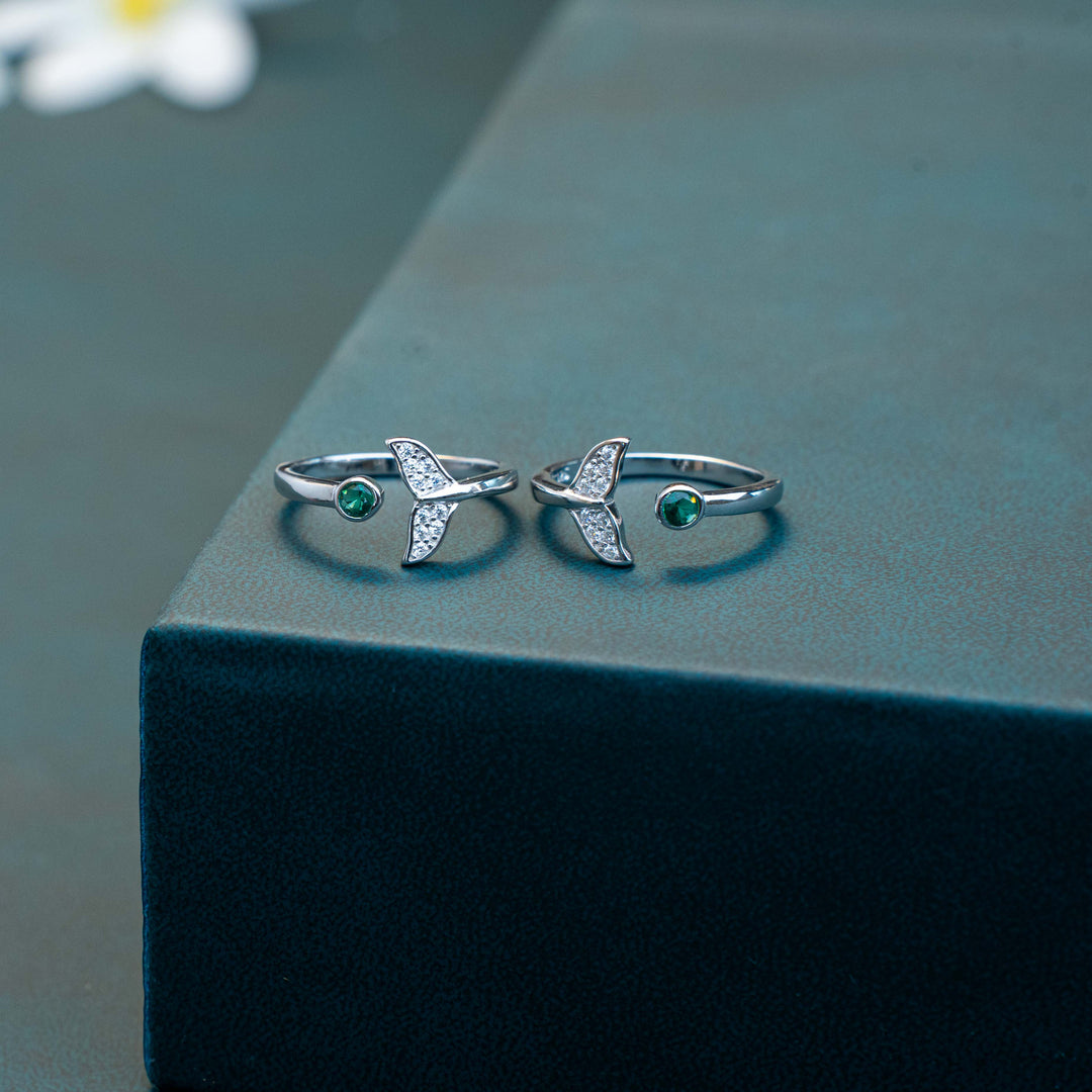 CZ Stone Silver Toe Ring | Chaneira Jewels| Daily Wear