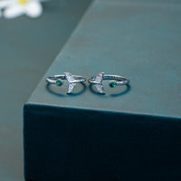 CZ Stone Silver Toe Ring | Chaneira Jewels| Daily Wear