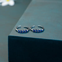 CZ Stone Silver Toe Ring Online| Styles