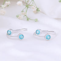 CZ Stone Toe Ring in 92.5 Silver | Modern Pair
