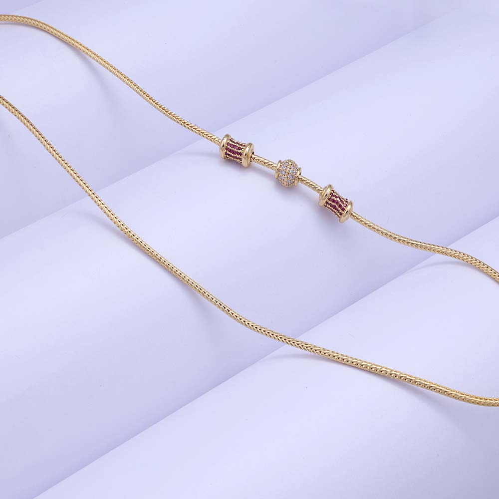 Charming Gold Plated Mugappu Design