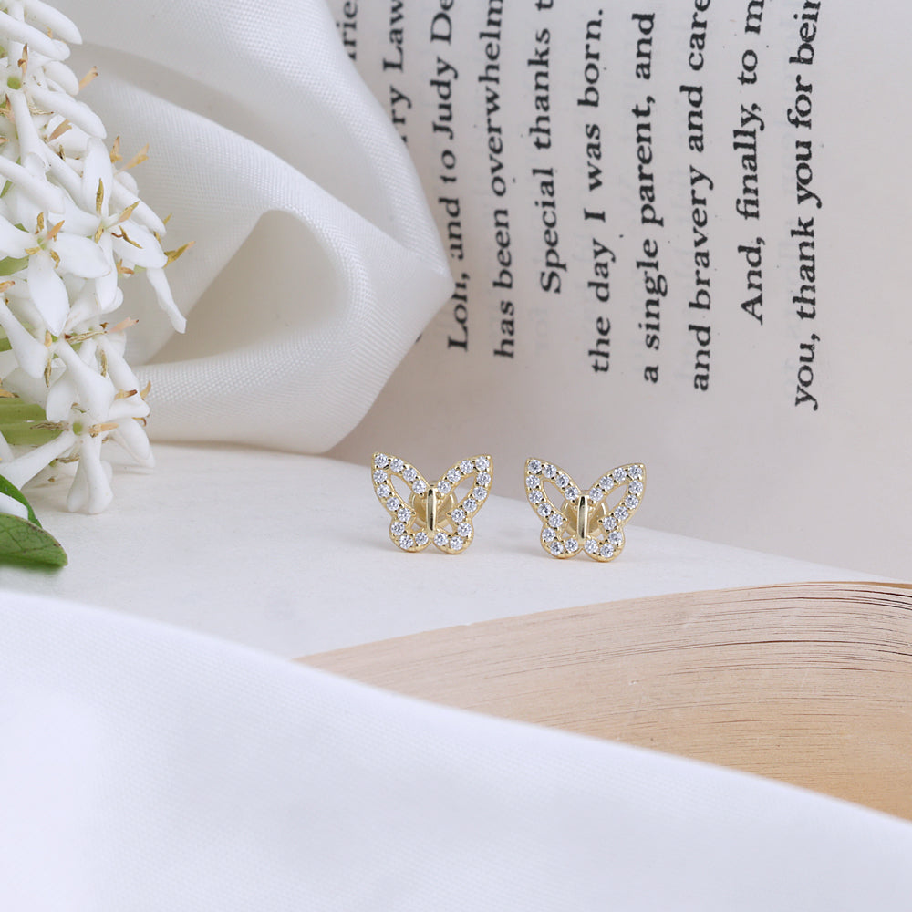 Classic Rose Gold Second Stud Earrings Online